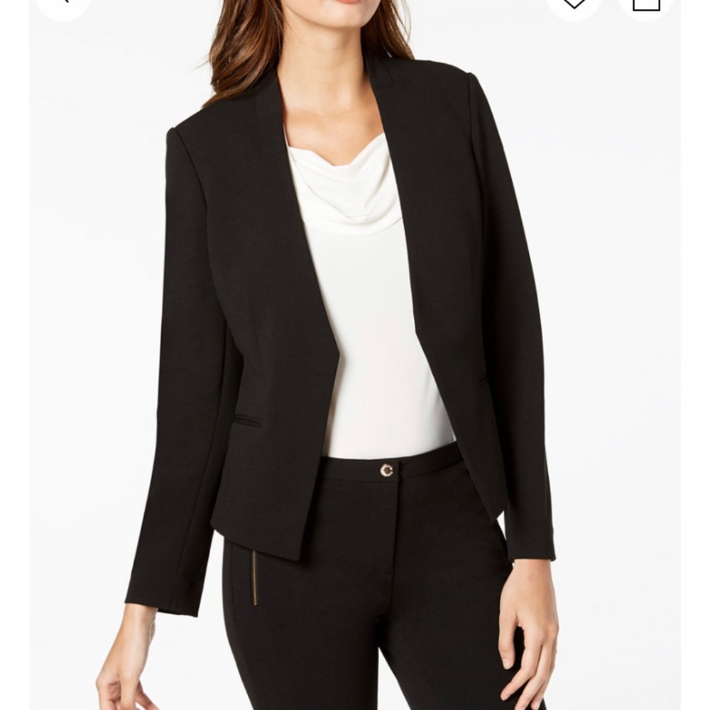 Never Worn Calvin Klein Skirt Suit / Asymmetrical blazer SIZE 12
